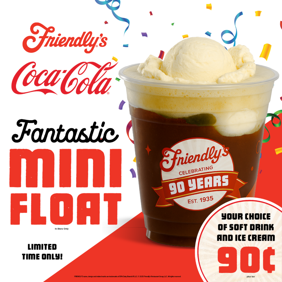 Friendly’s celebrates 90 years with 90-cent mini floats | BRIX Holdings